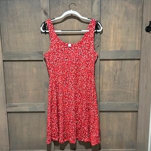 Size L Old Navy red jersey sundress
